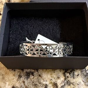 Tory Burch Silver Geometric Bracelet
